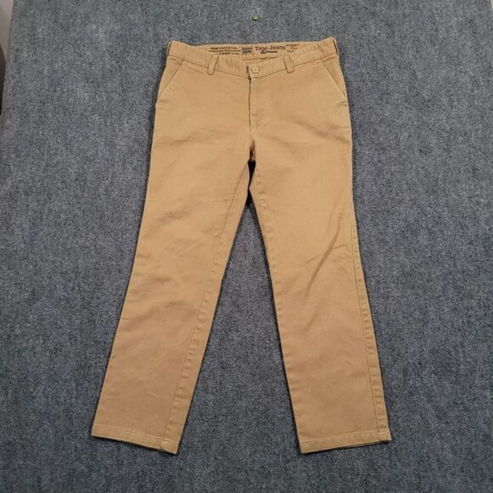 Tago Jeans Raw DNM Pants Mens 34x28‎ Textured Work Wear Khaki Tan Straight Leg